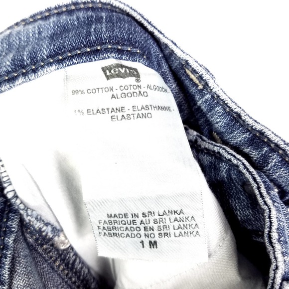 Levi's 70's Vibe Low Rise Fringe Hem Flare Jeans Denim - Picture 7 of 9